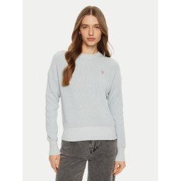 Guess Jeans Пуловер W4BR08 Z3HM1 Син Regular Fit