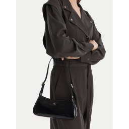 Calvin Klein Дамска чанта Ck Metallic Small Shoulder Bag LV04F3304G Черен