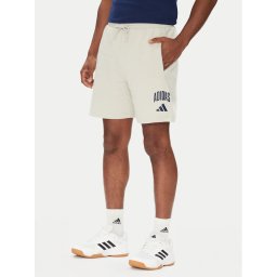 adidas Спортни шорти Collegiate JM1726 Бежов Regular Fit