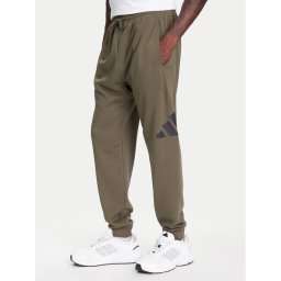 adidas Долнище анцуг Essentials Big Logo JE8970 Каки Regular Fit