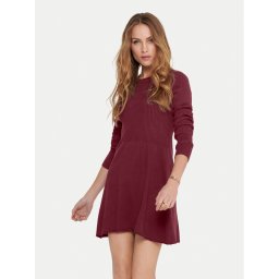 ONLY Плетена рокля Alma 15185761 Бордо Regular Fit