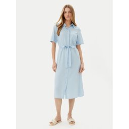 Pieces Рокля тип риза Pia 17152063 Син Regular Fit
