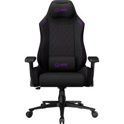 LORGAR CHA41, Ergonomic Gaming Chair Advanced, premium anti-stain fabric, Black/purple