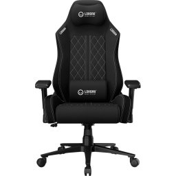LORGAR CHA41, Ergonomic Gaming Chair Advanced, premium anti-stain fabric, Black/white