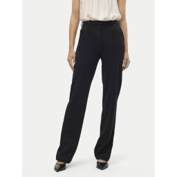Vero Moda Текстилни панталони Maya 10267718 Черен Straight Fit
