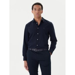 Tommy Hilfiger Риза MW0MW40460 Тъмносин Slim Fit
