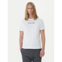 Calvin Klein Тишърт Logo 30s LV04LD230G Бял Relaxed Fit
