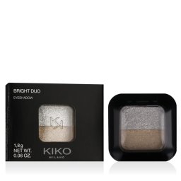KIKO MILANO Bright Duo Eyeshadow 1,8 g нюанс 01 Metallic White/True Gold