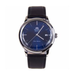 Orient FAC0000DD – Мъжки, Автомат, 41mm, Тъмносин, Черна кожа, Дата, 3 ATM - Classic