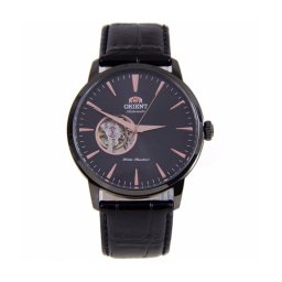 Orient FAG02001B – Мъжки, Автомат, 42mm, Черен скелетон, Черна кожа, 5 ATM - Classic