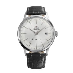 Orient RA-AC0031S – Мъжки часовник, Автомат, 40.5mm, Бял, Черна кожа, Дата, 3 ATM - Classic