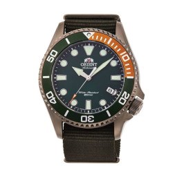 Orient RA-AC0K04E – Мъжки, Автомат, 43mm, 200m, Сапфир, Текстил, Зелен - Sports