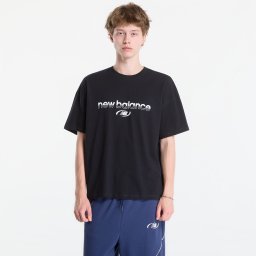 Тениска New Balance Trackside T-Shirt Black M