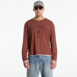 Тениска MM6 Long-Sleeved Top Medium Brown L
