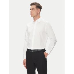 Calvin Klein Риза LV04LB148G Бял Slim Fit
