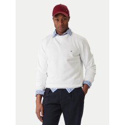 Tommy Hilfiger Суитшърт Essential MW0MW37232 Бял Regular Fit