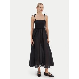 KARL LAGERFELD Лятна рокля A2W46009 Черен Regular Fit