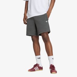 Къси панталони adidas Trefoil Essentials Washed Mid-thigh Fleece Shorts Black M