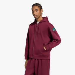 Суитшърт adidas Spacer Full Zip Hoodie Maroon S