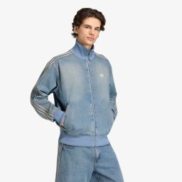 Яке adidas Firebird Adicolor Denim Track Top Jacket Worn Blue Denim XL