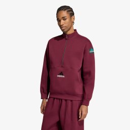 Суитшърт adidas Equipment Spacer Half-zip Maroon L
