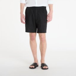 Къси панталони Calvin Klein Straight Linen 7" Pull On Short Black XL