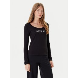Guess Блуза O5RI00 KBBU1 Черен Regular Fit