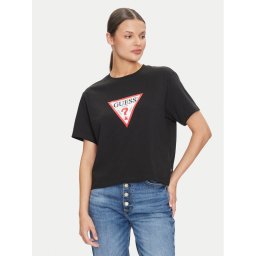 Guess Jeans Тишърт W4YI73 K8HM0 Черен Regular Fit