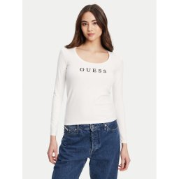 Guess Блуза O5RI00 KBBU1 Бял Regular Fit