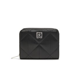 Calvin Klein Портфейл Quilted Flap Zip Around LV04F1124G Черен