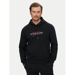 Guess Jeans Суитшърт M4YQ23 K9V31 Черен Classic Fit