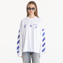 Тениска Off-White Bacco Arrow Skate L/S Tee UNISEX White M