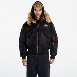 Bomber Alpha Industries 45P Hooded Custom Black/ Reflective M