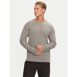Tommy Hilfiger Пуловер MW0MW33132 Сив Regular Fit