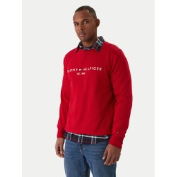 Tommy Hilfiger Суитшърт Logo MW0MW11596 Червен Regular Fit