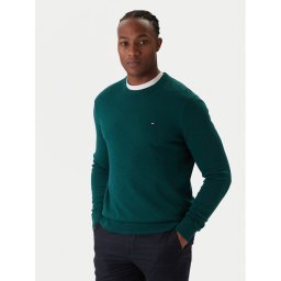 Tommy Hilfiger Пуловер MW0MW28046 Зелен Regular Fit