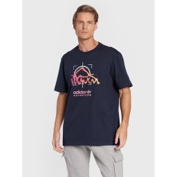adidas Тишърт Adventure Ride HK4981 Тъмносин Relaxed Fit