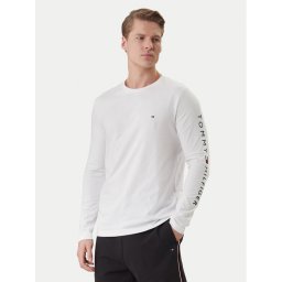 Tommy Hilfiger Тениска с дълъг ръкав Logo MW0MW09096 Бял Regular Fit