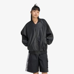 Яке adidas Pleather SST Oversized Track Top Black/ Maroon L