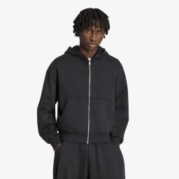 Суитшърт adidas Premium Essentials Cropped Full Zip Black S