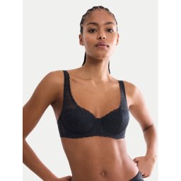 Triumph Сутиен балконет Amourette Graphic 10228981 Черен