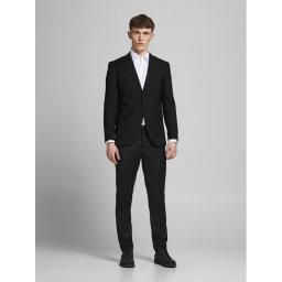 Jack & Jones Костюм Franco 12181339 Черен Super Slim Fit