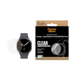 Стъклен протектор за часовник PanzerGlass за Samsung Watch 8, 7, 9 (40mm), Ultra 47mm - Прозрачен