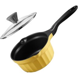 BUYDEEM SP182 Cast Aluminum Nonstick Multi function pot, Mellow Yellow