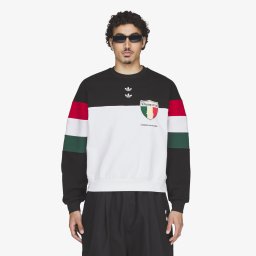 Суитшърт adidas x Willy Chavarria Fleece Crewneck Sweatshirt Black/ White XL