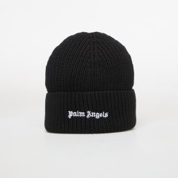 Шапка Palm Angels Classic Logo Beanie Black/ Off White Universal