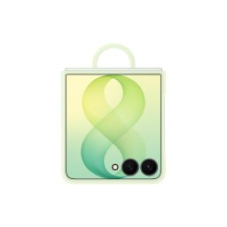 Оригинален кейс Samsung Silicone Magnetic Cover with Ring за Galaxy Z Flip 8 - Мента, EF-EF776CGE