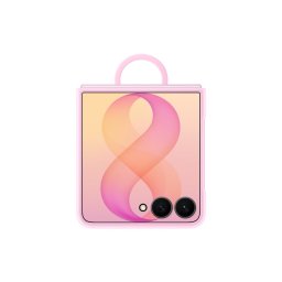 Оригинален кейс Samsung Silicone Magnetic Cover with Ring за Galaxy Z Flip 8 - Розов, EF-EF776CVE