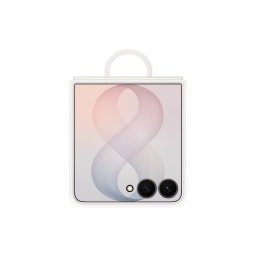 Оригинален кейс Samsung Silicone Magnetic Cover with Ring за Galaxy Z Flip 8 - Кремав, EF-EF776CWE