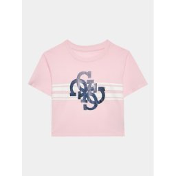 Guess Тишърт J3YI36 K8HM4 Розов Boxy Fit